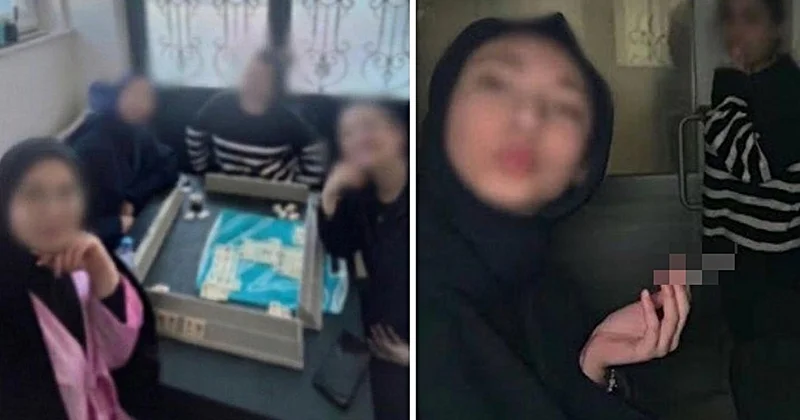 Meslek lisesinde skandal görüntüler! Sınıfta okey oynayıp sigara içtiler