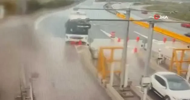Kuzey Marmara Otoyolu ndaki kaza anı kamerada