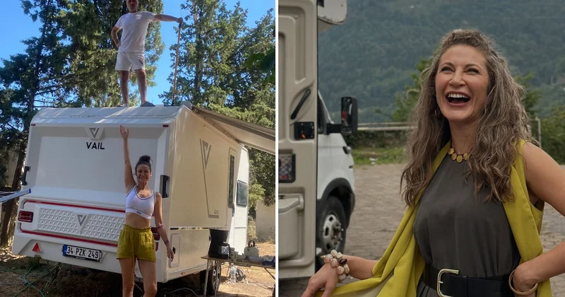 Ünlü oyuncu Ece Dizdar yaz boyunca karavanında yaşadı: Şimdi set karavanına gidiyor Sözcü Gazetesi