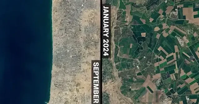 Uydu görüntüleri Gazze de iki yılda yaşanan yıkımı gözler önüne serdi VİDEO İZLE