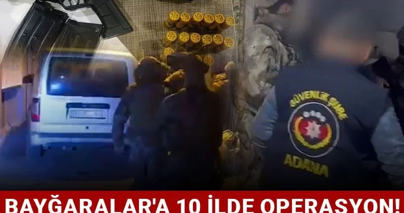 Bayğaralar a 10 ilde operasyon! 106 kişi gözaltına alındı