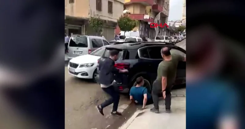 Cipiyle tartıştığı kişinin ayaklarını ezdi! O anlar kamerada