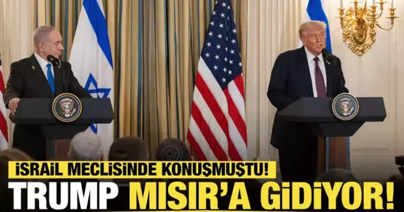 Son dakika.... ABD Başkanı Trump Mısır a gidiyor!