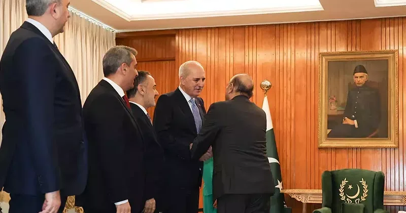 TBMM Başkanı Kurtulmuş, Pakistan Cumhurbaşkanı Zerdari tarafından kabul edildi