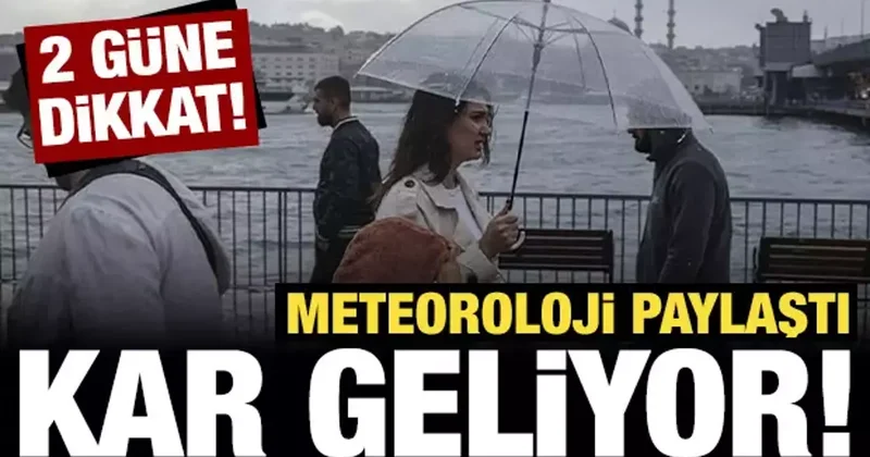 Meteoroloji paylaştı: Yeni haftada kar geliyor! İstanbul da hava durumu nasıl olacak?