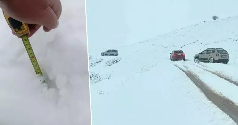 Bingöl’ün yüksek kesimlerine kar yağdı