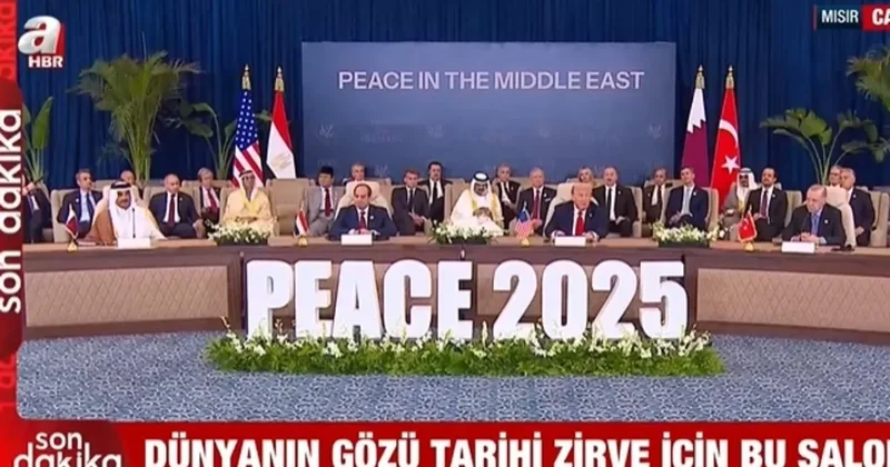 Tarihi Gazze Zirvesi başladı! ABD Başkanı Trump açıklamalarda bulunuyor