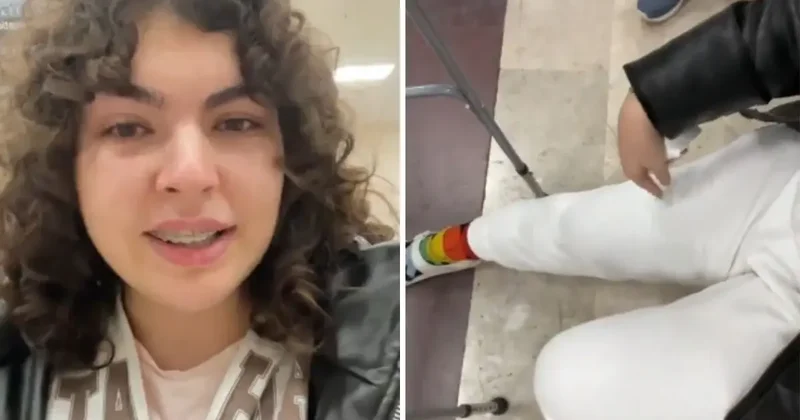 Ameliyatlı bacağı yüzünden uçağa alınmadı Üniversite öğrencisi gözyaşları içinde anlattı