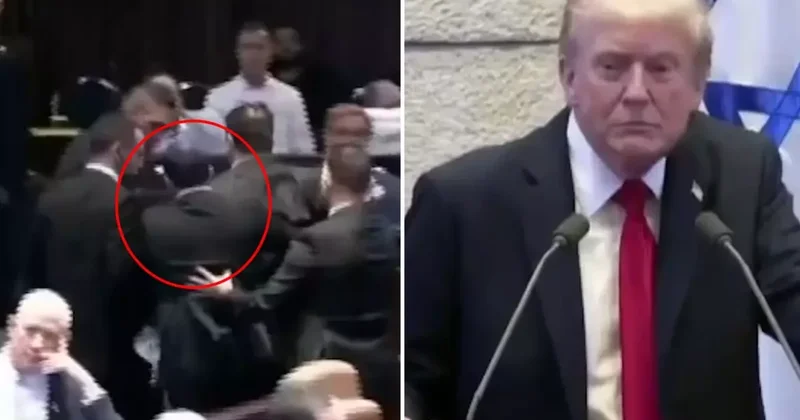 Trump ı protesto eden vekiller bakın kim çıktı! Netanyahu ya da ders vermiş