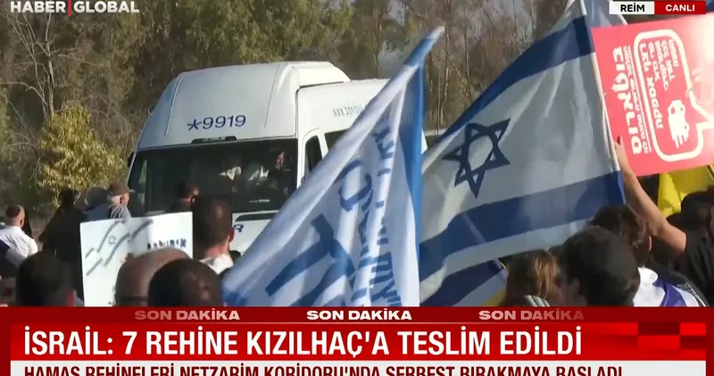 Gazze de tarihi gün! Rehine takası başladı...