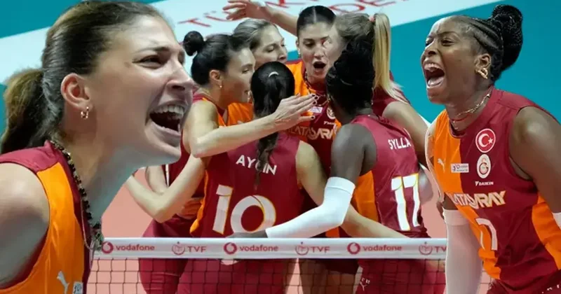 İlkin Aydın ve Myriam Sylla Galatasaray ın ilk maçında şov yaptı! Dursun Özbek sürprizi Voleybol Haberleri Spor