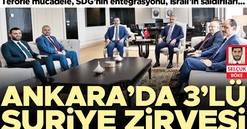 Ankara’da 3’lü Suriye zirvesi