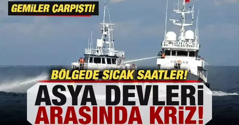 Son dakika: Asya devi iki ülke arasında sıcak saatler! Gemiler karşı karşıya geldi