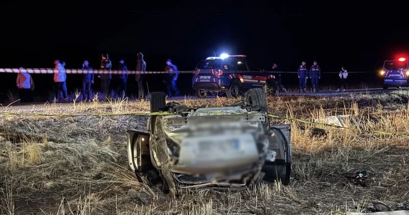 Nevşehir de otomobil devrildi: 2 ölü, 1 yaralı Son dakika haberleri