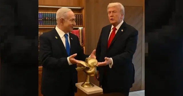 Netanyahu, Trump’a Altın Güvercin hediye etti Dünya Haberleri