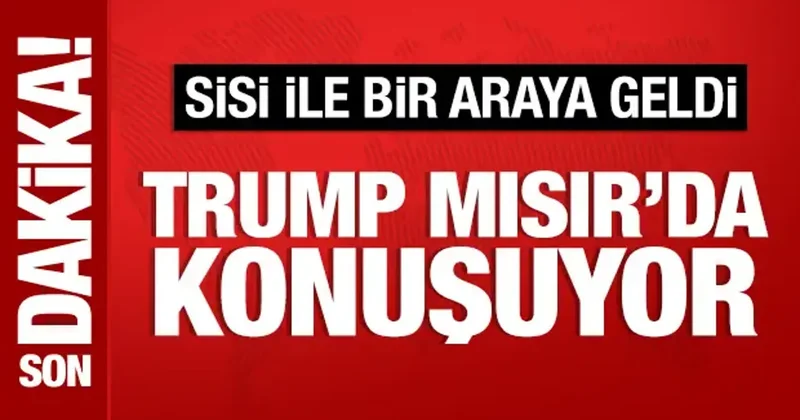 Trump tan Mısır da önemli açıklamalar