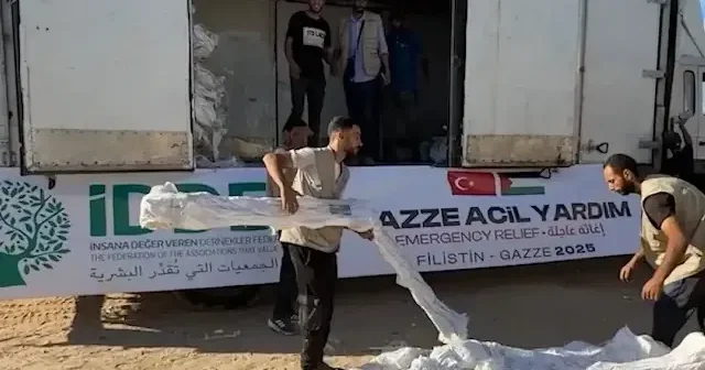 İDDEF Gazze’de yaraları sarmaya başladı: 500 çadır ulaştırıldı VİDEO İZLE