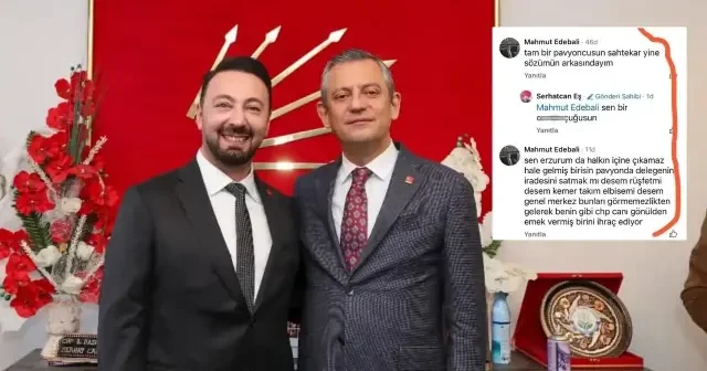 CHP Erzurum İl Başkanı Serhat Can Eş ten pavyon eleştirisine küfürlü yanıt Politika Haberleri
