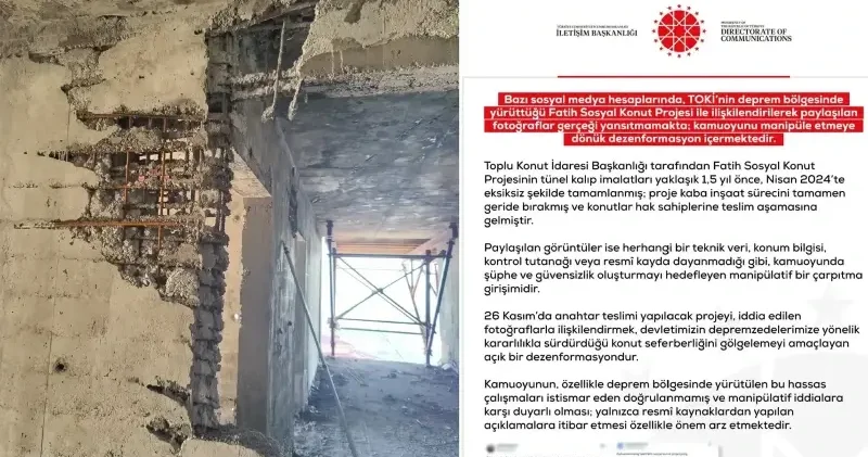 TOKİ’nin deprem konutlarıyla ilgili paylaşılan fotoğraflar asılsız çıktı Gündem Haberleri