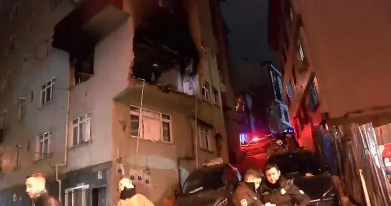 Kağıthane de 6 katlı binada patlama: 1 yaralı