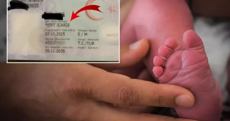 Yeni doğan çocuğuna koyduğu isim bomba