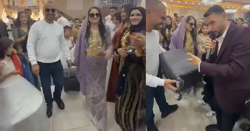 Düğüne getirilen valizden çıkanlar herkesi şaşırttı Sözcü Gazetesi