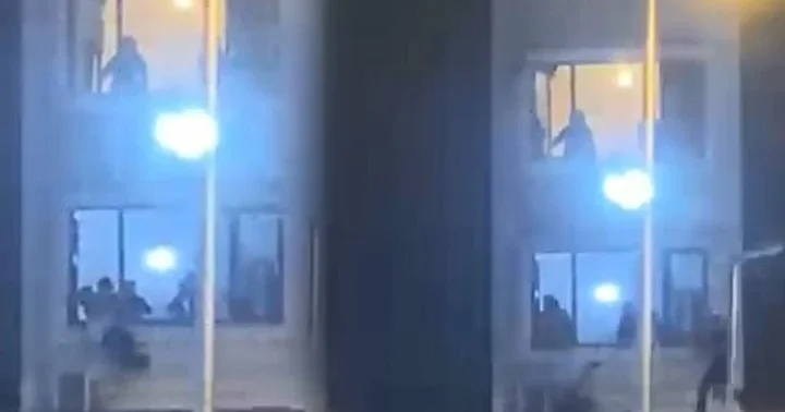 Fatih te dehşet anları: Komşusunu darbedip pencereden attı