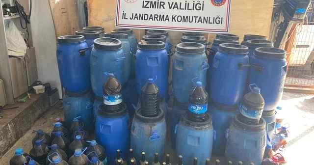 Evde sahte şarap üretip satıyorlardı: 2 gözaltı İzmir Haberleri