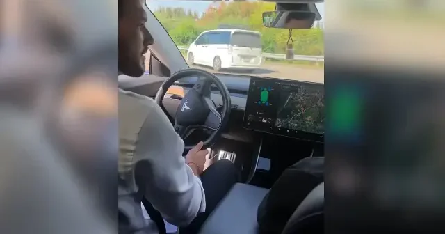 Elektrikli aracıyla drift yaptığı anları BMW ye sitemli Tesla notuyla paylaştı VİDEO İZLE