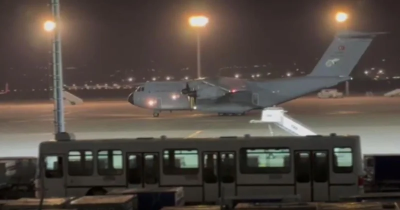 Şehitlerimizin naaşını taşıyan uçak Tiflis ten havalandı