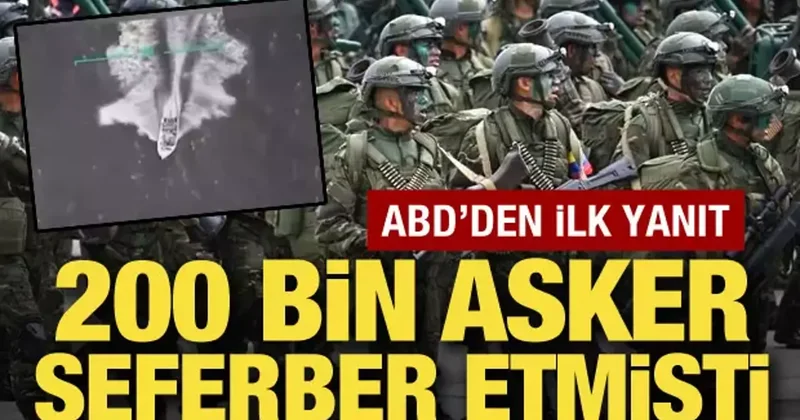 ABD den seferberlik ilanına yanıt! Venezuela ya donanma yerleştirmişti