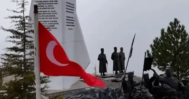 Duatepe Anıtı sisle kaplandı VİDEO İZLE