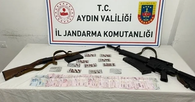 Aydın daki evden uyuşturucu ve silah çıktı Aydın Haberleri