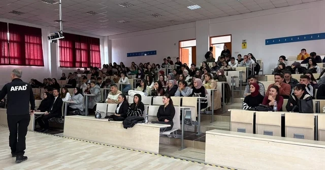 Hisarcık MYO da afet farkındalık ve bina tahliye eğitimi Kütahya Haberleri