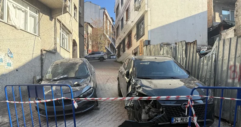 SABAH yeni görüntülere ulaştı: Kağıthane’de patlama sonrası duvar sokağa fırladı...