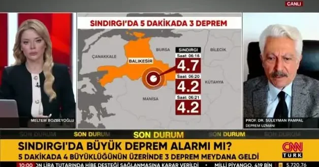 Deprem uzmanı Prof. Dr. Pampal canlı yayında asıl tehlikenin beklendiği yeri açıkladı