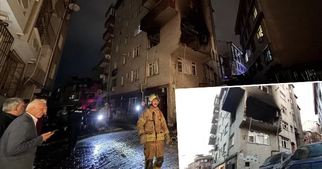 Kağıthane de 6 katlı binada patlama: Hasarın boyutu gün ağarınca ortaya çıktı