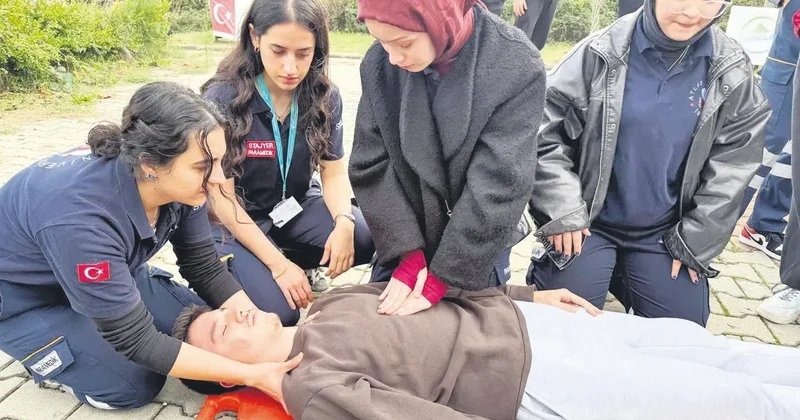 Mega kentte genç tatbikat