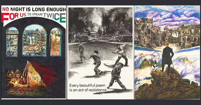 Sürgündeki zeytin ağacına posterler