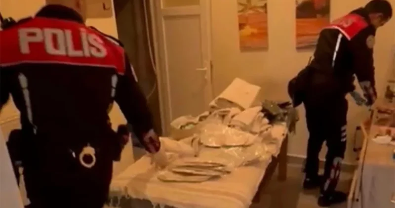 Masaj salonuna fuhuş baskını: Gizli bölmeler ve denetimlere karşı zil sistemi bulundu