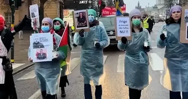 Stockholm’de İsrail e Gazze protestosu VİDEO İZLE
