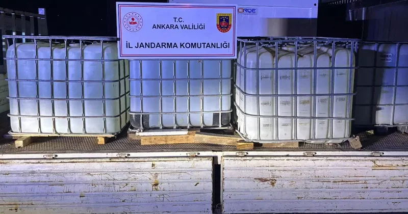 Ankara da 8 bin 100 sahte gıda takviyesi ile 5 ton etil alkol ele geçirildi