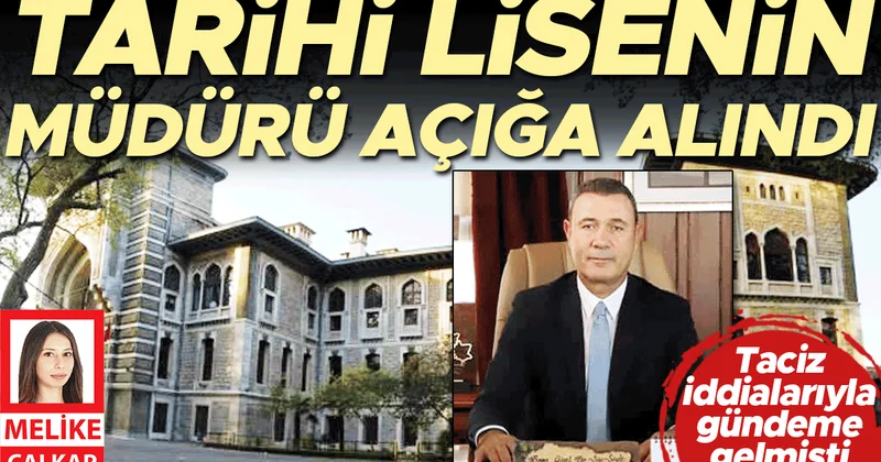 Taciz iddialarıyla gündeme gelen tarihi lisenin müdürü açığa alındı