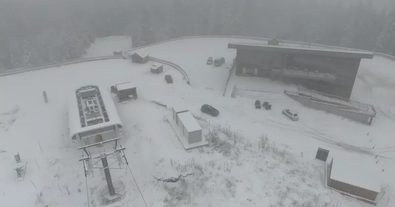 Ilgaz Dağı nda kar kalınlığı 20 santimetreye ulaştı