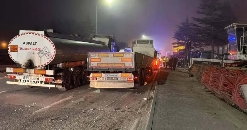 TIR servis minibüsüne çarptı! Feci kazada 9 kişi yaralandı