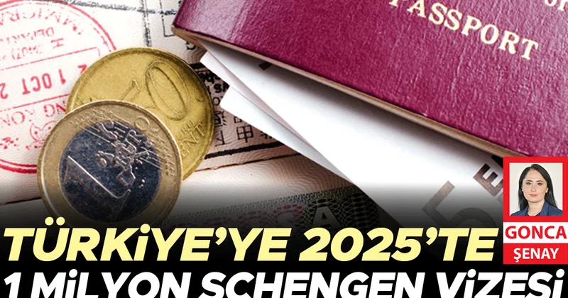 Türkiye’ye 2025’te 1 milyon Schengen vizesi