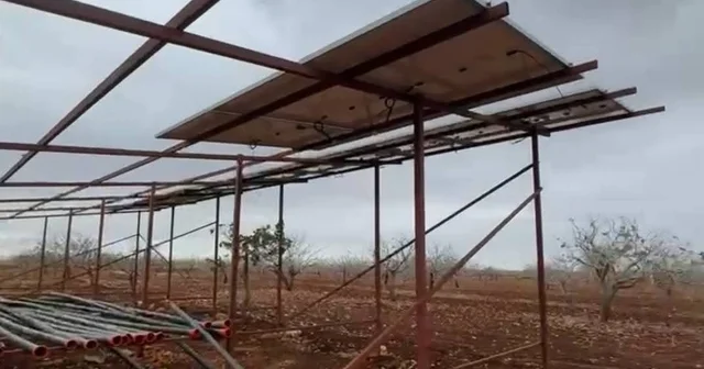 Şanlıurfa da hırsızlar sisli havada güneş enerjisi panellerine dadandı Şanlıurfa Haberleri