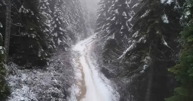 Karabük’ün beyaza bürünen yüksek kesimleri böyle görüntülendi VİDEO İZLE