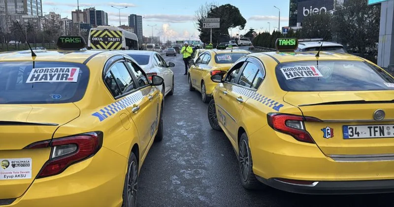 Son dakika: İstanbul da taksicilerden korsan taşımacılığa tepki Son dakika haberleri