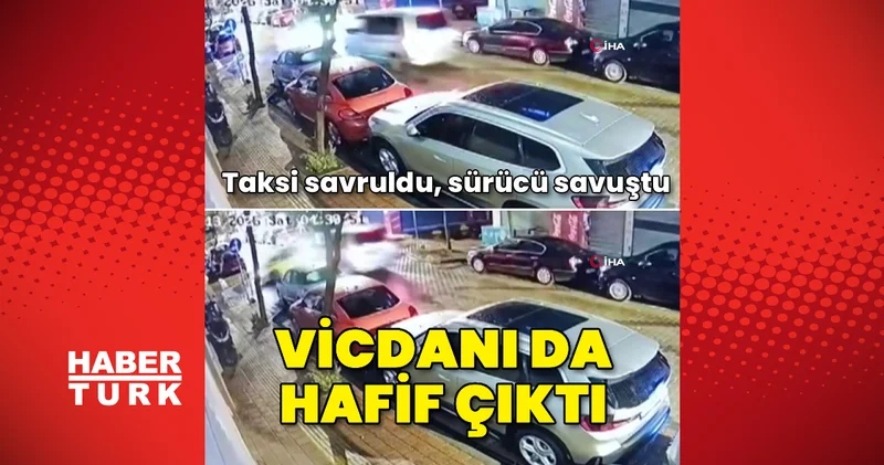 Fatih’te hafif ticari araç taksiye çarptı: Sürücü hiçbir şey olmamış gibi yoluna devam etti Son dakika haberleri